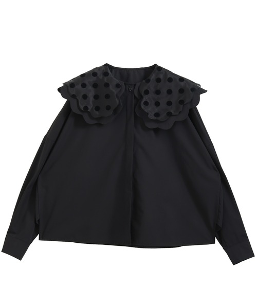 MERAKI ブラウス シャツ ドットカラーブラウス レディース : ZOZOTOWN