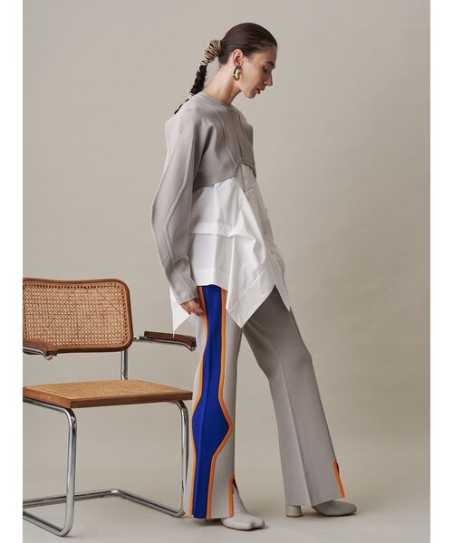 UN3D.（アンスリード） パンツ MULTICOLOR WAVE LINE KNIT PT / マルチ