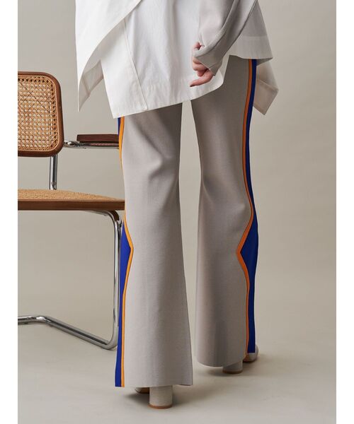 UN3D.（アンスリード） パンツ MULTICOLOR WAVE LINE KNIT PT / マルチ