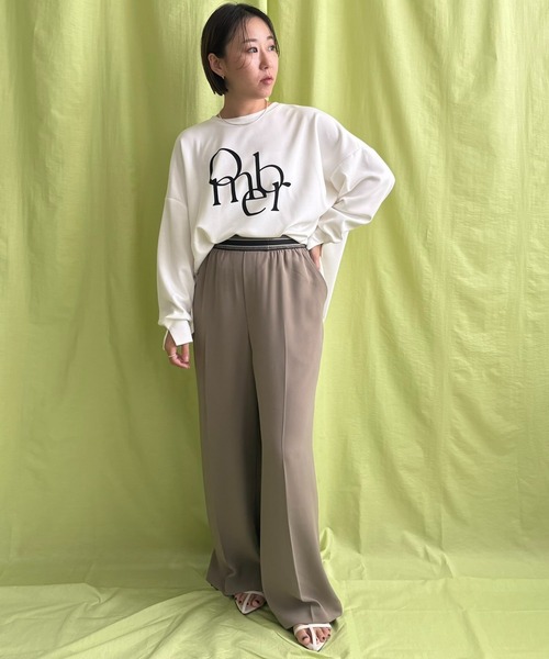LHELBIE（レルビエ） ポンチョロゴプルオーバー レディース : ZOZOTOWN