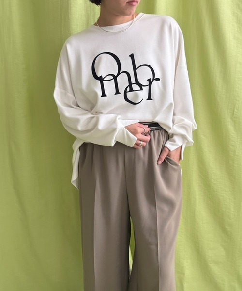 LHELBIE（レルビエ） ポンチョロゴプルオーバー レディース : ZOZOTOWN