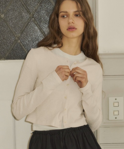 giunon ロングスリーブニットカーディガン GIUNON（ジウノン）の「long sleeve knit cardigan / ロング