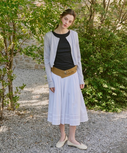 GIUNON ロングスリーブリブカーディガン GIUNON（ジウノン）の「long sleeve rib cardigan / ロング
