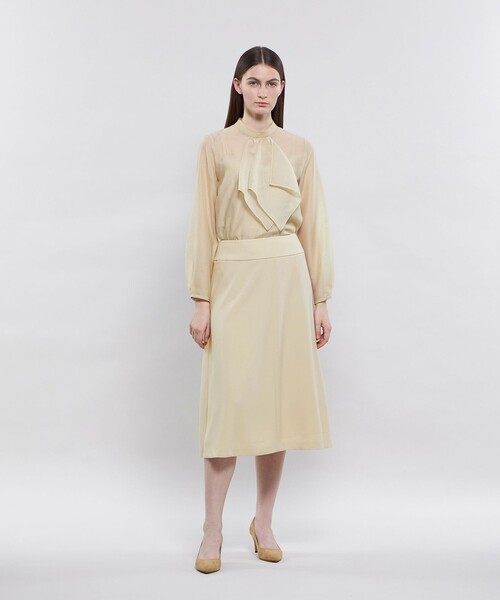 EPOCA ブラウス シャツ シアークロス フリルブラウス レディース