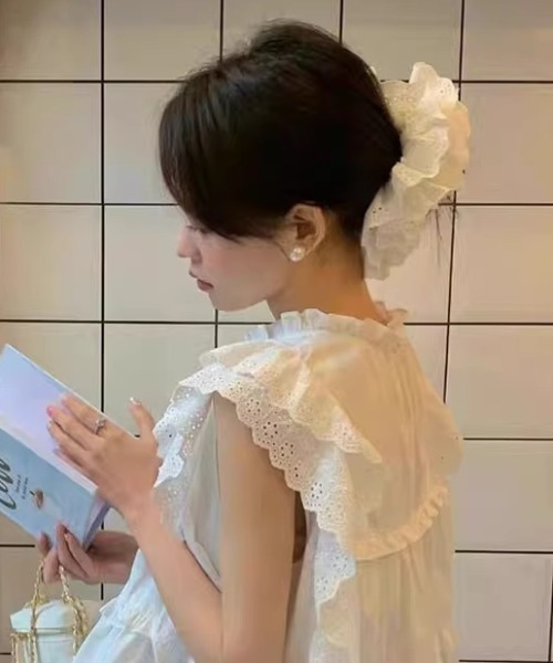 pyornim（ピョルニム） シュシュ フリルレースシュシュ : ZOZOTOWN