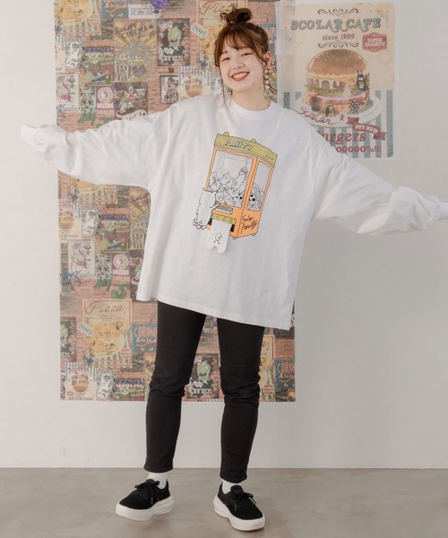 ScoLar Parity tシャツ 351102：パリティのネコとクマ UFOキャッチャー 