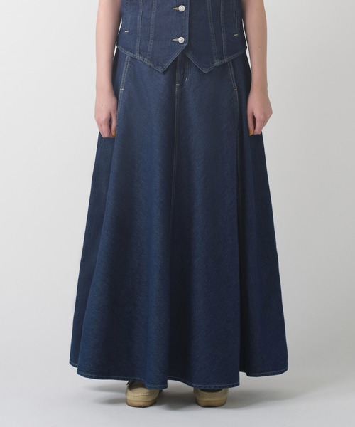 PLEATED ミニスカート ダークインディゴ – リーバイス®公式