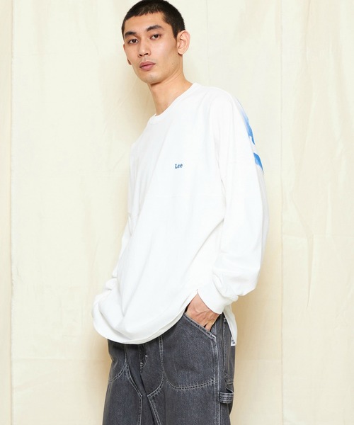 Lee RIDERS バッグプリント長袖Tシャツ EDWIN ONLINE MALL｜Lee RIDERS バッグプリント長袖Tシャツ