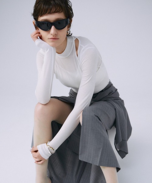 JOSE MOON（ジョゼムーン） tシャツ SHEER LAYERD CUTSEW/シアー