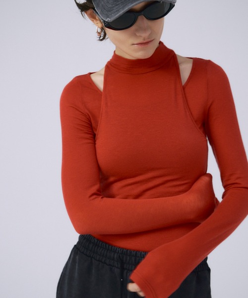 JOSE MOON シアーレイヤードカットソー JOSE MOON（ジョゼムーン） tシャツ SHEER LAYERD CUTSEW/シアー