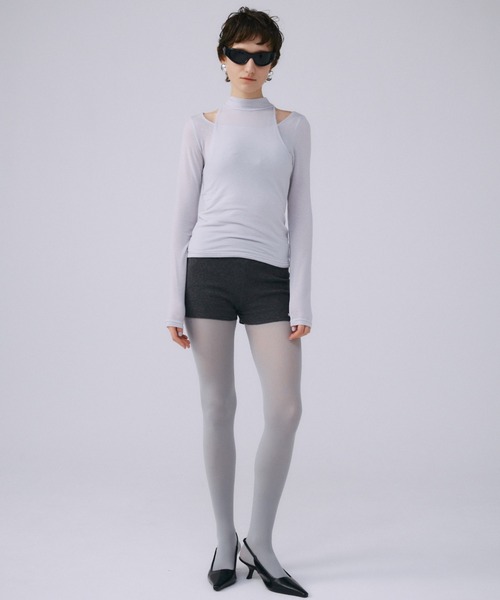 JOSE MOON シアーレイヤードカットソー JOSE MOON（ジョゼムーン） tシャツ SHEER LAYERD CUTSEW/シアー
