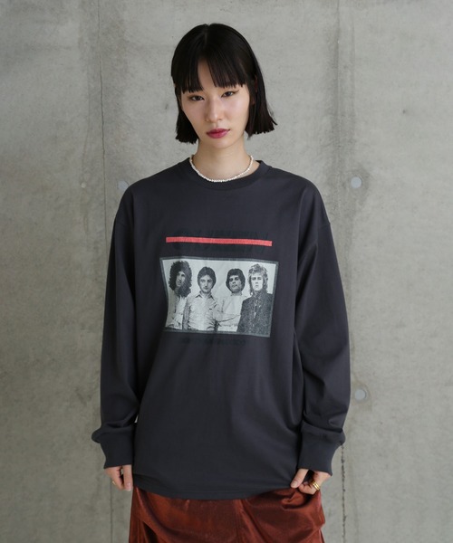 tシャツ QUEEN フォトプリントロングTシャツ レディース