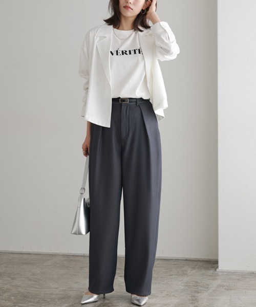 Pierrot（ピエロ） tシャツ 「イージーケア」オーバーサイズロゴT