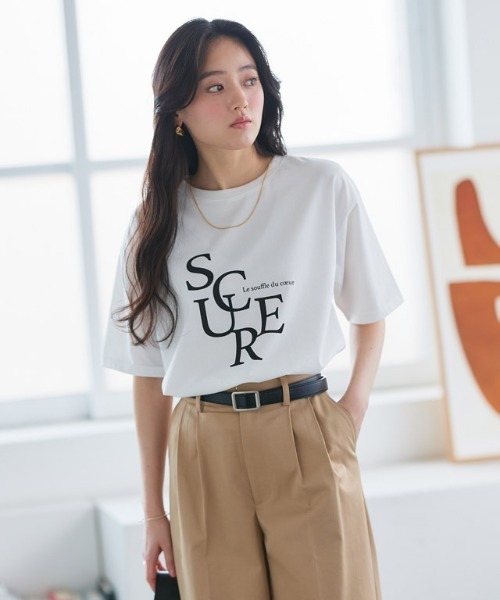 Pierrot（ピエロ） tシャツ 「接触冷感・イージーケア」オーバーサイズ