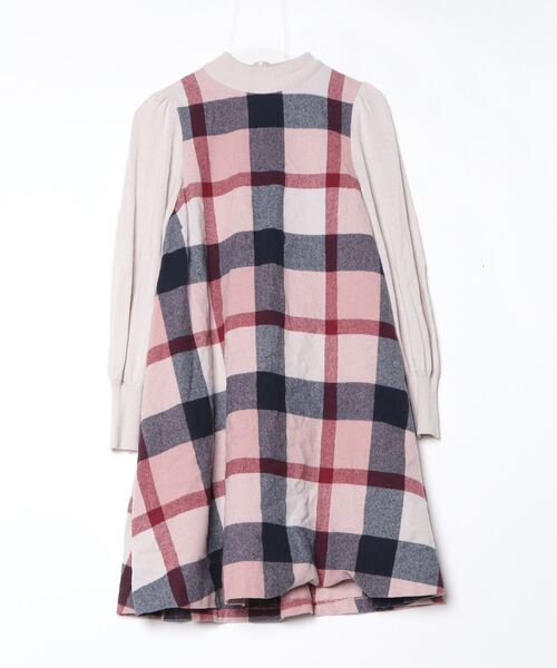 新品　ブルーレーベルクレストブリッジ　長袖シャツワンピース ベージュ　38 BLUE LABEL CRESTBRIDGE（ブルーレーベルクレストブリッジ） 長袖