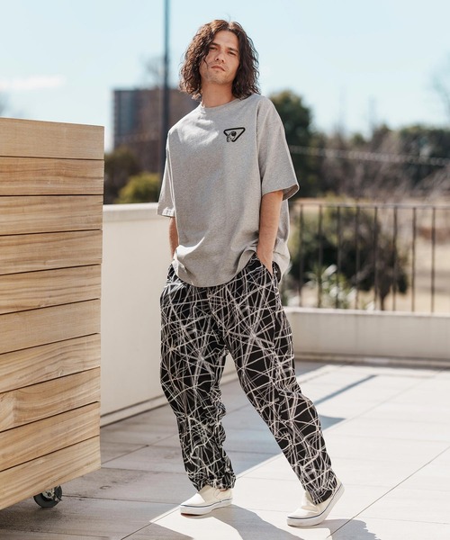 X*迎様 MACGEAR rave pants ワイドパンツ CAMBIO（カンビオ） パンツ mp13374-Radiation Pattern Wide Straight