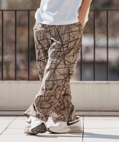 CAMBIO（カンビオ） パンツ mp13374-Radiation Pattern Wide Straight