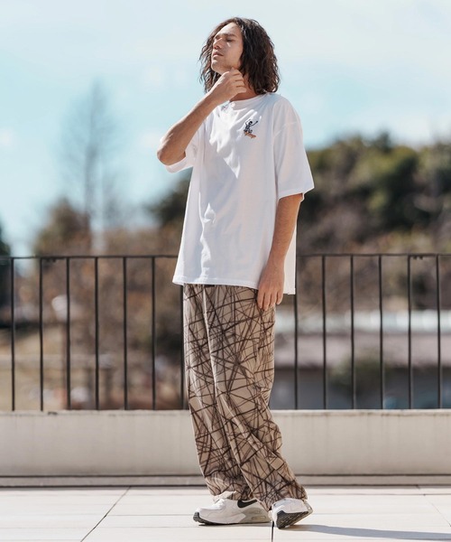 CAMBIO（カンビオ） パンツ mp13374-Radiation Pattern Wide Straight