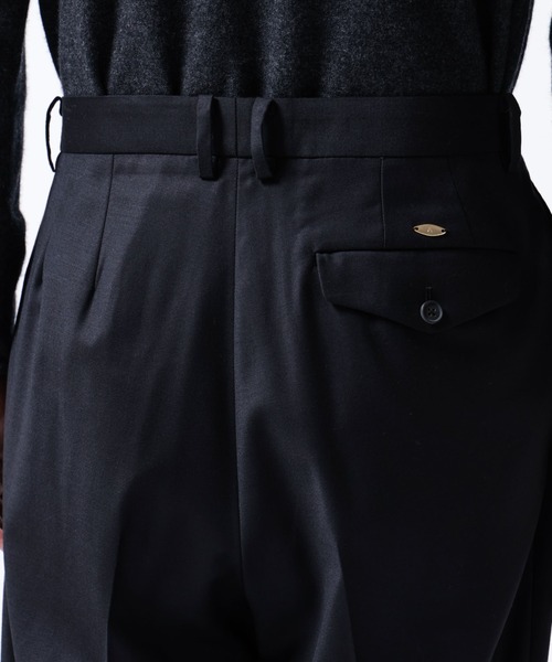 パンツ 「ASSEMBLANC」シルクブレンドクリースワイドトラウザー メンズ