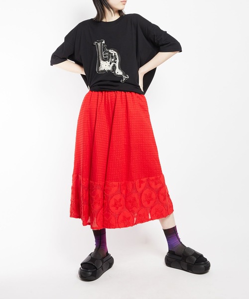 gomme パンツ ドットスターJQ シームワイドパンツ レディース
