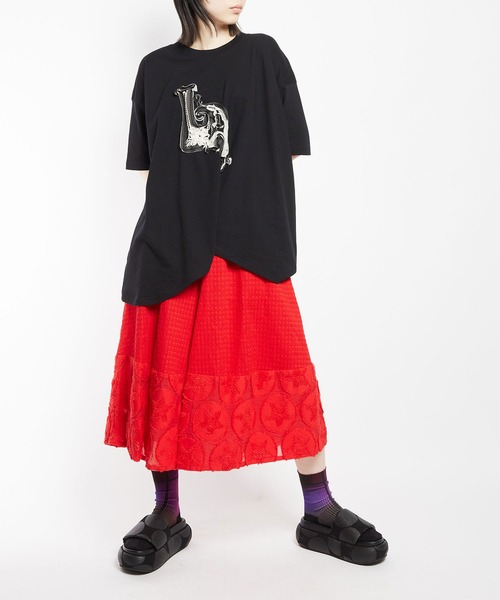 gomme パンツ ドットスターJQ シームワイドパンツ レディース