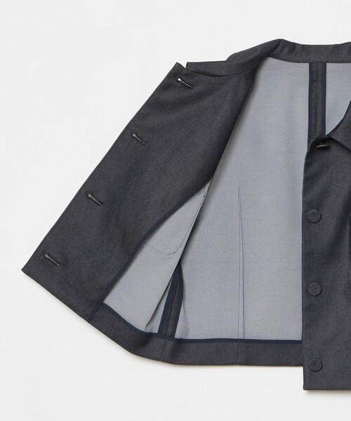 新品タグ付き【LOULOU WILLOUGHBY】デニムクルージャケット LOULOU WILLOUGHBY】ファンシーツイードクルージャケット