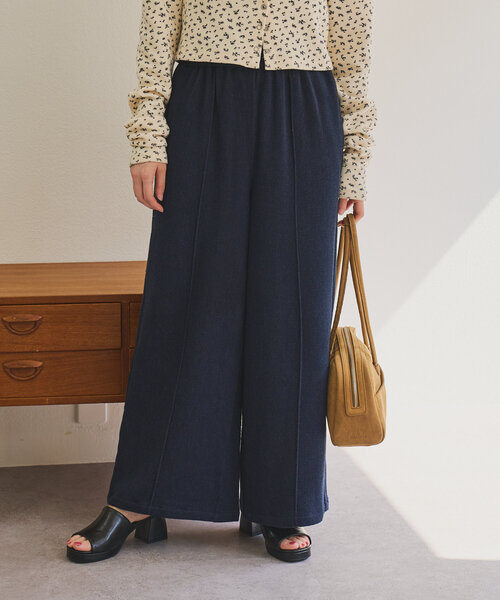 kastane カスタネ　デニムライクワイドパンツ　ドット　0サイズ Kastane パンツ 「低身長サイズ/セットアップ対応/2サイズ展開