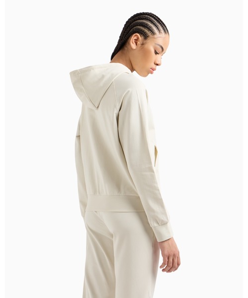 EMPORIO ARMANI スウェット・トレーナー ベージュ系 エンポリオ アルマーニ EMPORIO ARMANI ジップパーカー