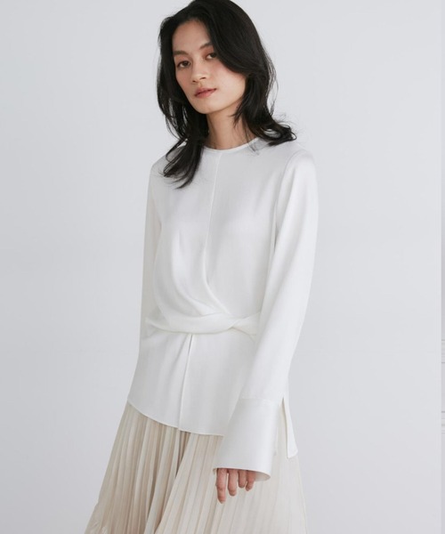 ブラウス シャツ シルキーアシメトリーブラウス「la veille by SUPERIOR CLOSET」 レディース