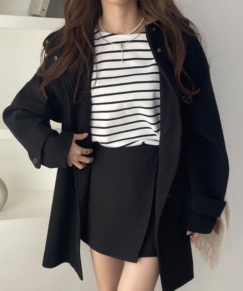 「andme」 ダッフルコート L ブラウン レディース_画像8