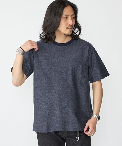 SHIPS（シップス） tシャツ SHIPS: ジャカード マイクロ ボーダー T