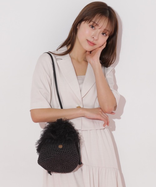 ショルダーバッグ・ポシェット JILLSTUART [NEW PAPER] CANVAS BUCKET BAG M BBH4084 JILL by STUART ショルダーバッグ バッグ チュールペーパー