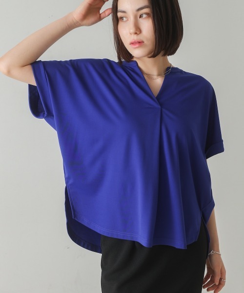Bou Jeloud ブラウス シャツ クリアクールスキッパーカットプル