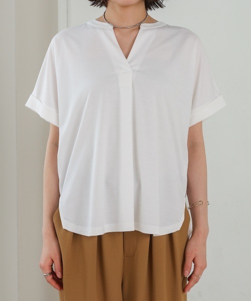 Bou Jeloud ブラウス シャツ クリアクールスキッパーカットプル
