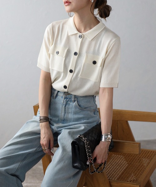 真秀ろば※購入後必ずコメント願います 様　カーディガン 今日もビショップ | FANNI LEMMERMAYER ALPACA KNIT CARDIGAN