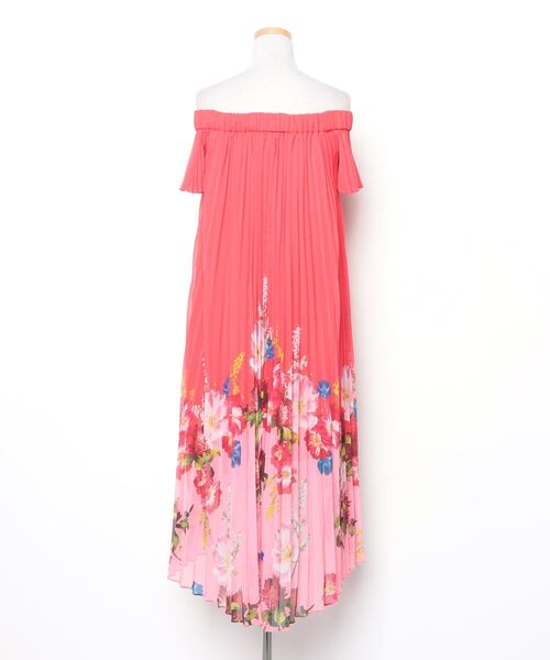 Ted Baker 「Ted Baker」 花柄半袖ワンピース 0 レッド Ted Baker 「Ted Baker」 花柄半袖ワンピース 0 レッド