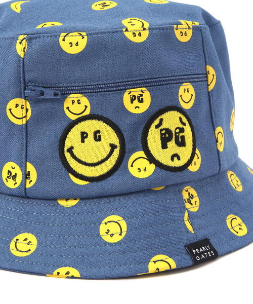 [PEARLY GATES] ロゴスマイルメッシュバケットハットBG / 韓国発 オンライン限定アイテム】ロゴメッシュハット (UNISEX) | PEARLY