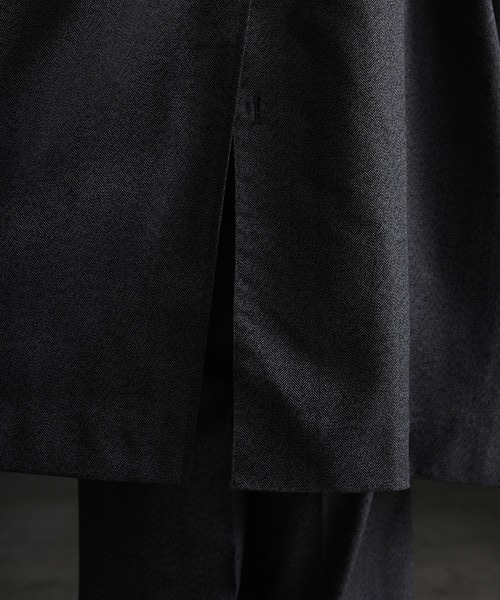 「CALLNE」 ステンカラーコート L グレー メンズ_画像5