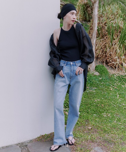 アニュアンス anuans カップインコンパクトニットトップス （BLACK） カップインコンパクトニットトップス（タンクトップ）｜anuans