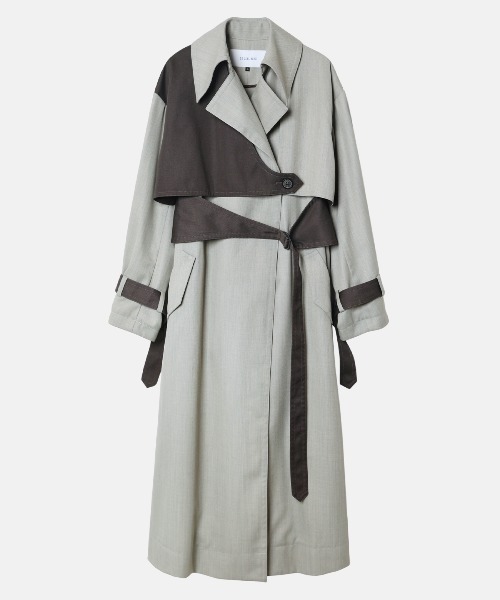 LE CIEL BLEU（ルシェルブルー） トレンチコート 36 ライトグレー