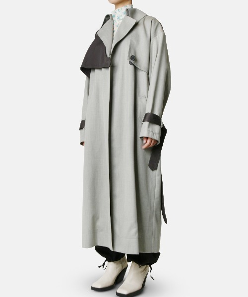 LE CIEL BLEU（ルシェルブルー） トレンチコート 36 ライトグレー
