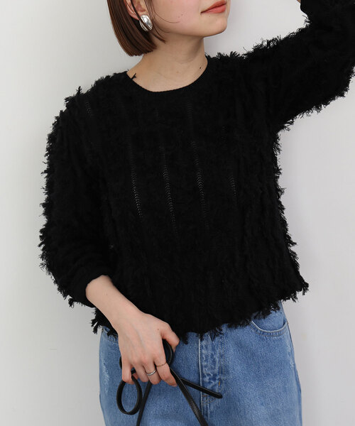 「SLOBE IENA」 長袖ニット FREE ブラック レディース