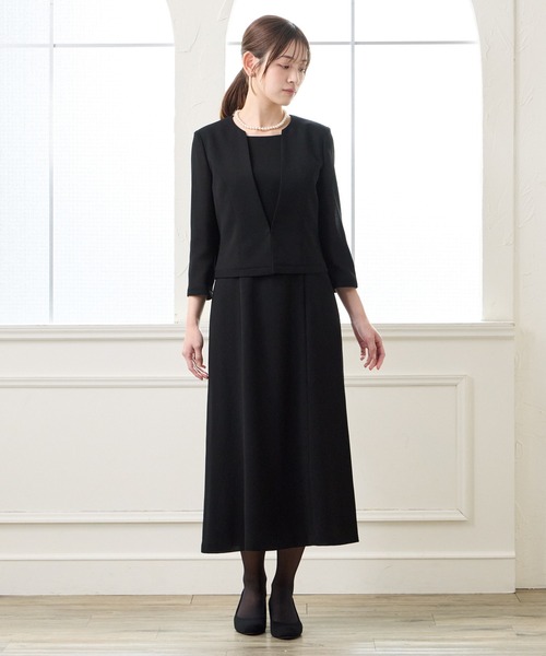 AIMER（エメ） ワンピース 「夏用喪服・礼服」ウォッシャブル Vネック