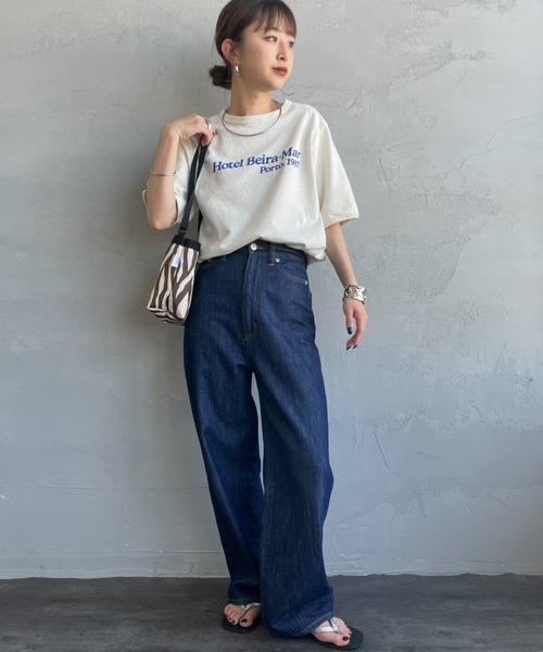 tシャツ 「THE SHINZONE/ザ シンゾーン」 HOTEL BEIRA-MAR プリントTシャツ レディース THE SHINZONE tシャツ 「THE SHINZONE/ザ シンゾーン」 HOTEL