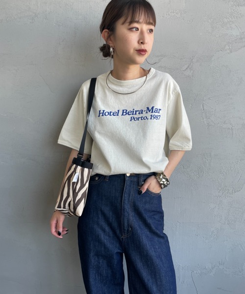 tシャツ 「THE SHINZONE/ザ シンゾーン」 HOTEL BEIRA-MAR プリントTシャツ レディース THE SHINZONE tシャツ 「THE SHINZONE/ザ シンゾーン」 HOTEL