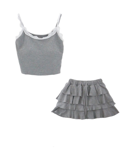 ALLuRing ChaRm キャミソール 「2点セット」Frilled Cami