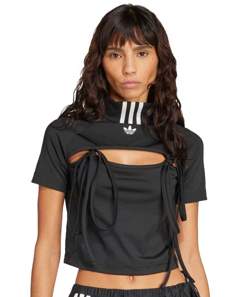 tシャツ adidas RIBBON CROP TOP / アディダス リボン クロップ トップ レディース
