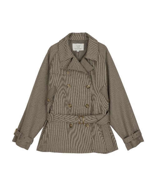 ジャケット・アウター AMERI VINTAGE DADDY MIDI TRENCH COAT Ameri（アメリ） トレンチコート コート DADDY MIDI TRENCH COAT