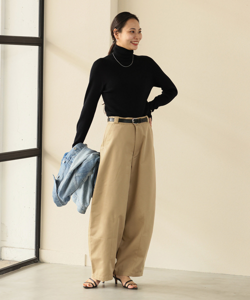 「JOURNAL STANDARD」 チノパンツ 38 アイボリー レディース_画像3