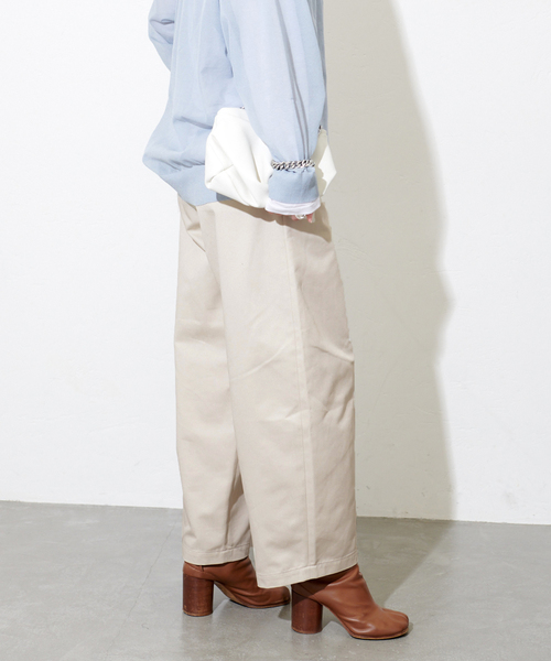 「JOURNAL STANDARD」 チノパンツ 38 アイボリー レディース_画像7